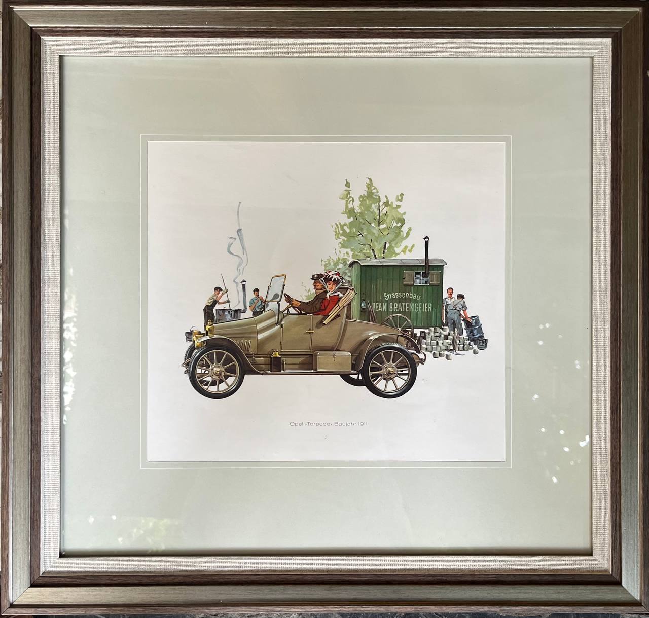 Винтажные литографии к 100-летию Opel / комплект 4 шт. - фотография 2