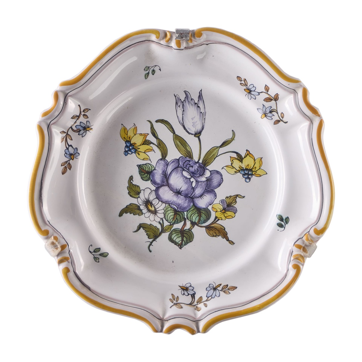 Тарелка декоративная настенная Blue flower