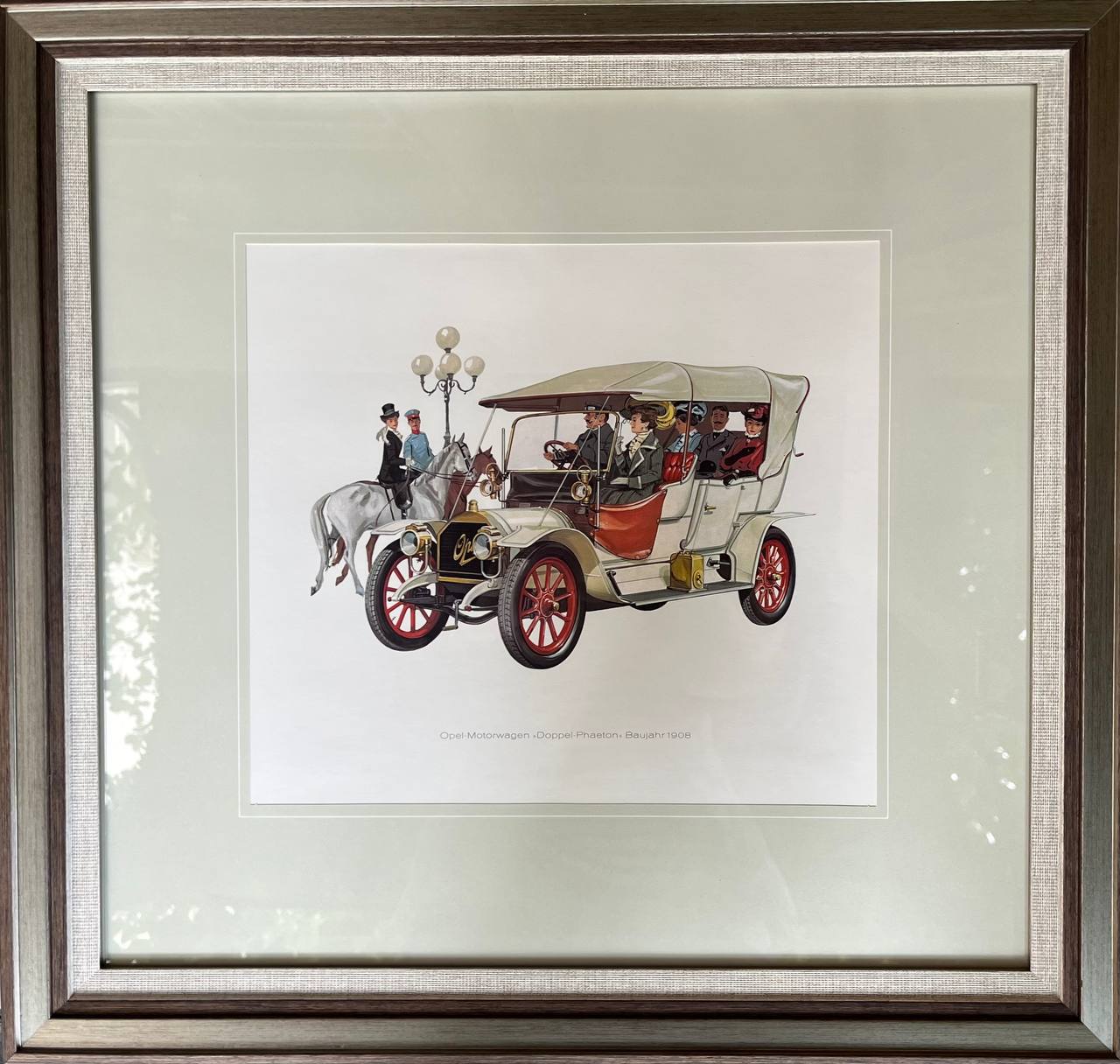 Винтажные литографии к 100-летию Opel / комплект 4 шт. - фотография 3