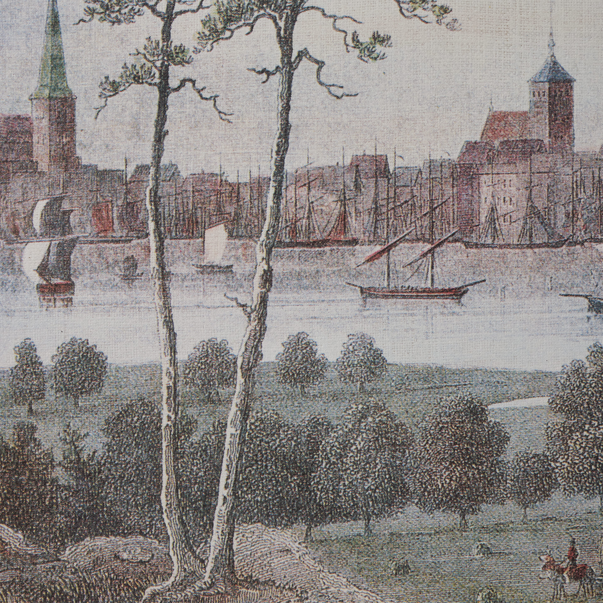 Гравюра Вид на Росток 1850 - фотография 5