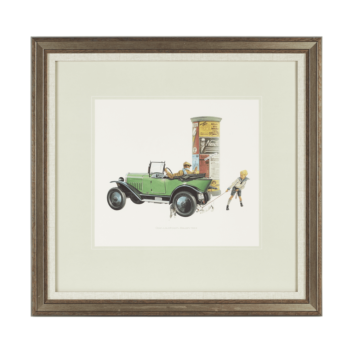 Литография К 100-летию Opel / Opel Laubfrosch 1924