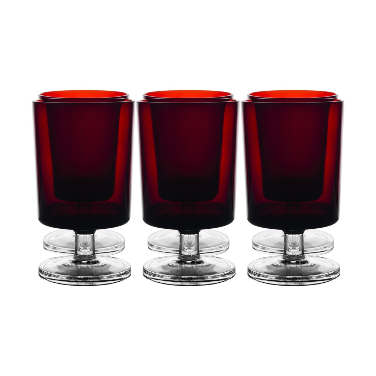 Бокалы Red crystal / набор 6 шт.