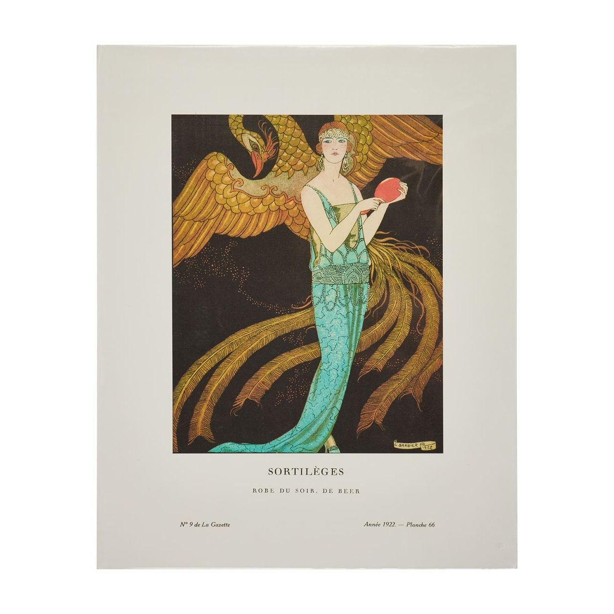 Ж. Барбье Чары / Вечернее платье от Бир 1922 / Постер