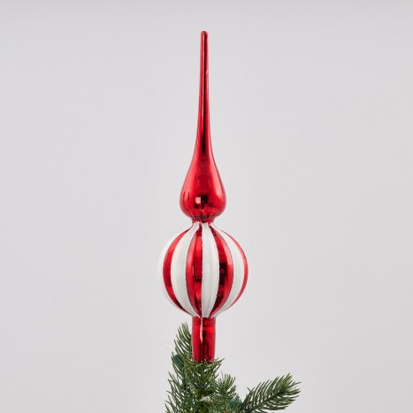 Декор новогодний Шпиль на елку GABRIEL RED - фотография 3